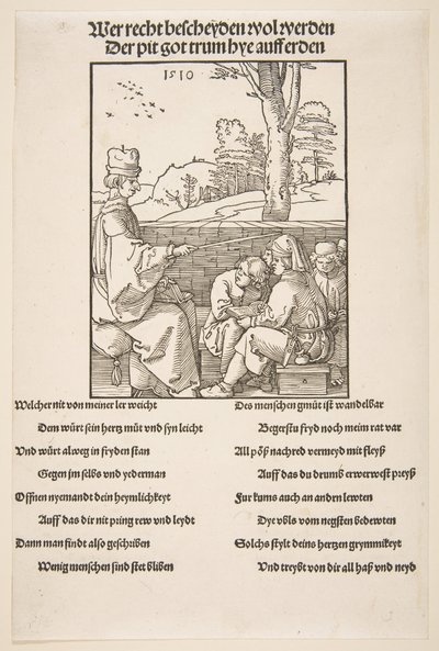 El maestro de escuela de Albrecht Dürer