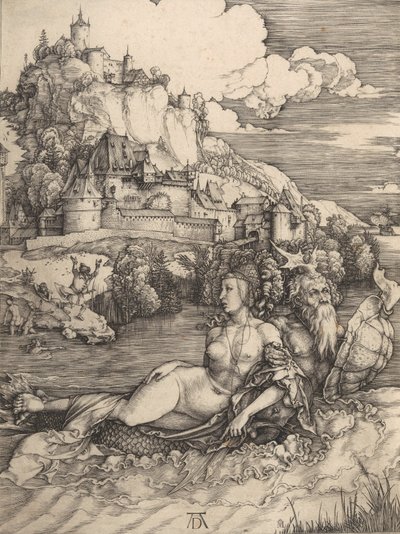 El monstruo marino Das Meerwunder, ca. 1498 de Albrecht Dürer