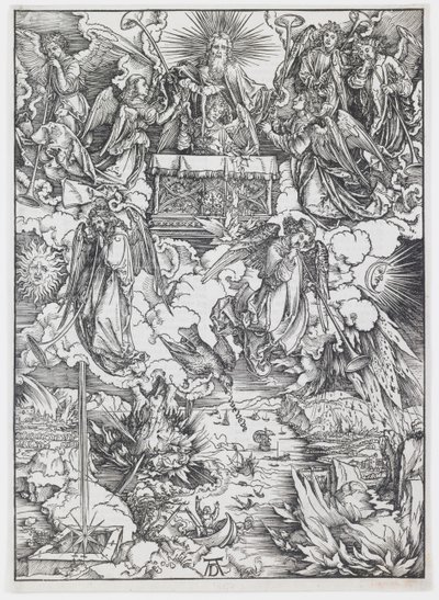 Las Siete Trompetas, de “El Apocalipsis” de Albrecht Dürer