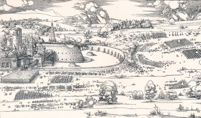 El asedio de una fortaleza I, 1527 1906 de Albrecht Dürer