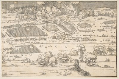 El asedio de una fortaleza de Albrecht Dürer