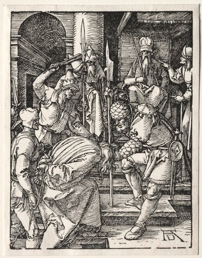 La pequeña pasión: Cristo ante Anás, 1509-1511 de Albrecht Dürer