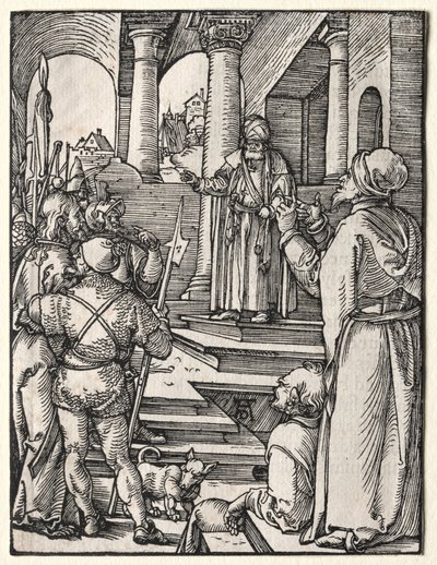 The Small Passion:  Christ Before Pilate de Albrecht Dürer