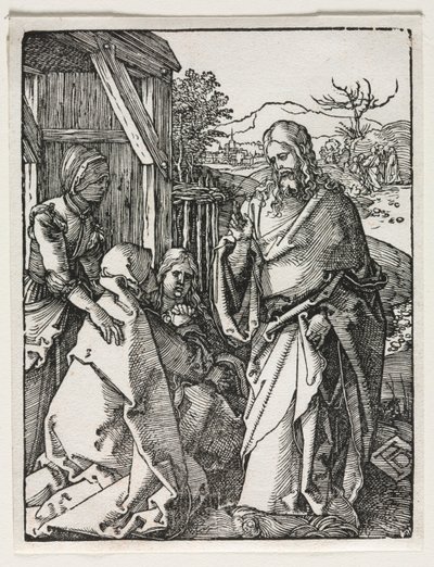 La pequeña pasión: Cristo despidiéndose de la Virgen de Albrecht Dürer
