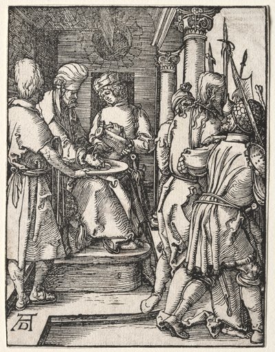 La Pequeña Pasión: Pilato Lavándose las Manos, 1509-1511 de Albrecht Dürer
