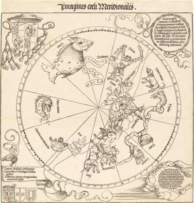 El hemisferio celeste sur de Albrecht Dürer
