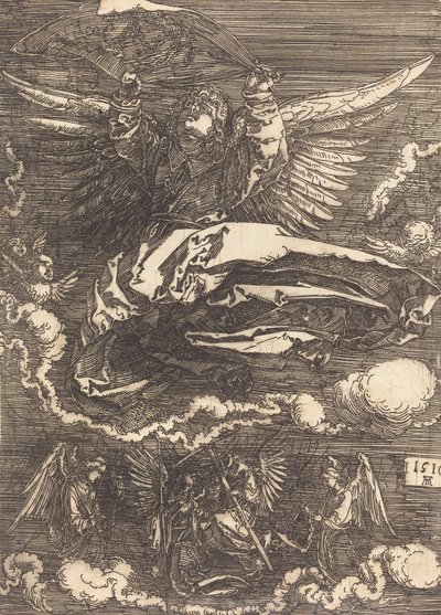 El sudario sostenido por un ángel de Albrecht Dürer