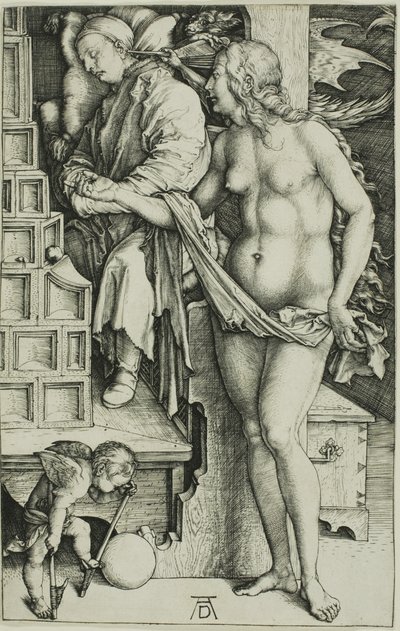La tentación del ocioso (El sueño del doctor) de Albrecht Dürer