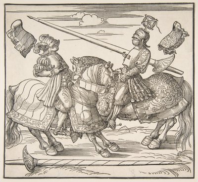 El torneo a caballo, ca. 1517-18 de Albrecht Dürer