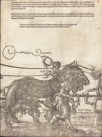 El Carro Triunfal de Maximiliano I (El Gran Carro Triunfal) [lámina 4 de 8] de Albrecht Dürer