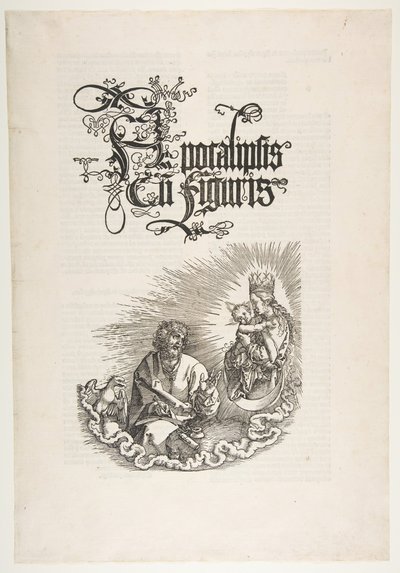 La Virgen apareciendo a San Juan, del Apocalipsis de Albrecht Dürer