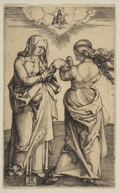La Virgen y el Niño con el Niño Jesús y Santa Ana, ca. 1500 de Albrecht Dürer