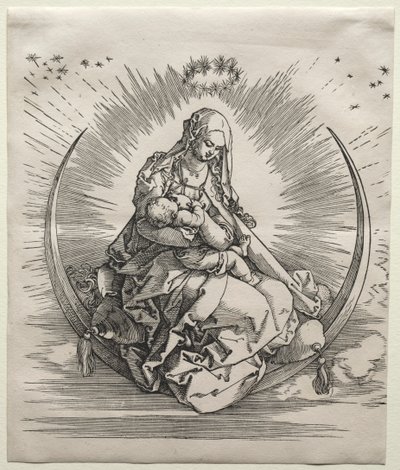 La Virgen en un Creciente, c. 1510-1511 de Albrecht Dürer