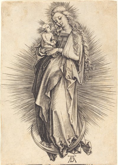 La Virgen en la media luna de Albrecht Dürer