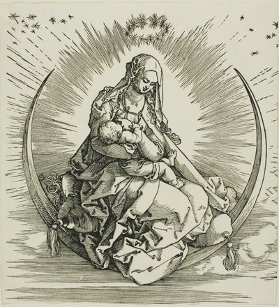 La Virgen en el creciente, de La vida de la Virgen de Albrecht Dürer