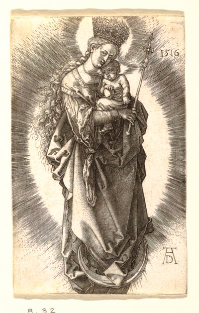 La Virgen con la corona de estrellas de Albrecht Dürer