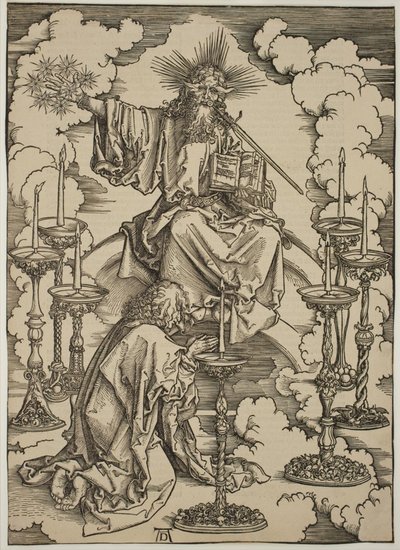 La Visión de los Siete Candelabros de Albrecht Dürer