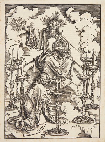 La visión de los siete candelabros de Albrecht Dürer
