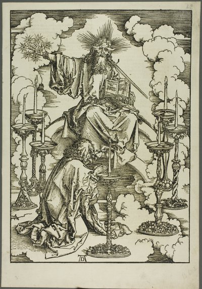 La visión de los siete candelabros, del Apocalipsis de Albrecht Dürer
