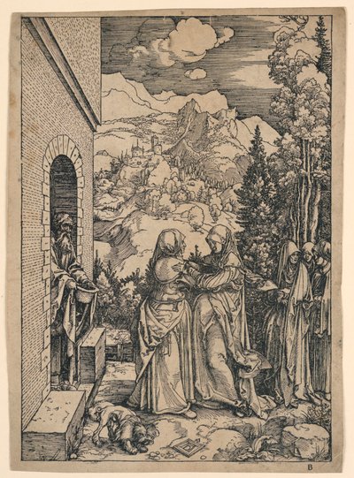 La Visitación, de "La vida de la Virgen" de Albrecht Dürer