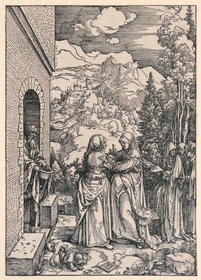La Visitación, de la serie La vida de la Virgen de Albrecht Dürer