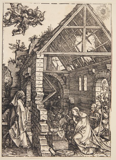 La adoración de los pastores de Albrecht Dürer