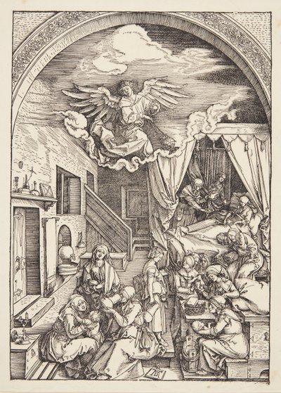 El nacimiento de la Virgen de Albrecht Dürer
