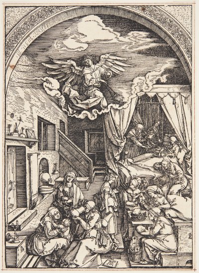 El nacimiento de la Virgen de Albrecht Dürer