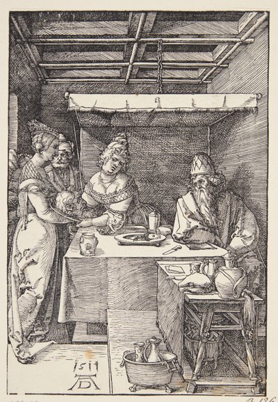 La cabeza de San Juan Bautista llevada a Herodías de Albrecht Dürer