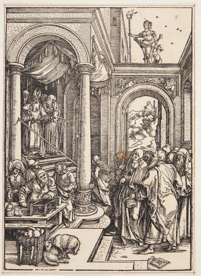 La presentación de la Virgen en el templo de Albrecht Dürer