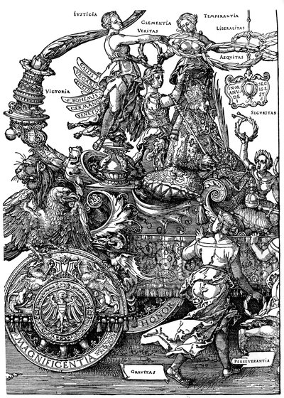 Retorno triunfal de Maximiliano I, 1512-1522 de Albrecht Dürer