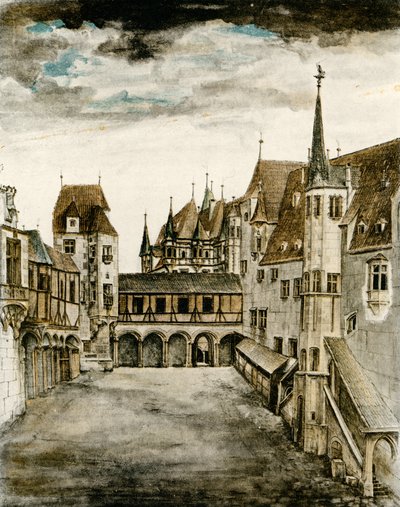 Vista del patio del castillo de Albrecht Dürer