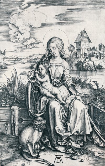 Virgen y Niño con un Mono, 1506 1906 de Albrecht Dürer