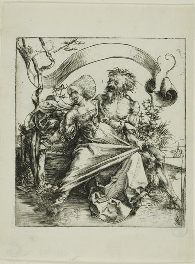 Joven atacada por la muerte (El raptor) de Albrecht Dürer