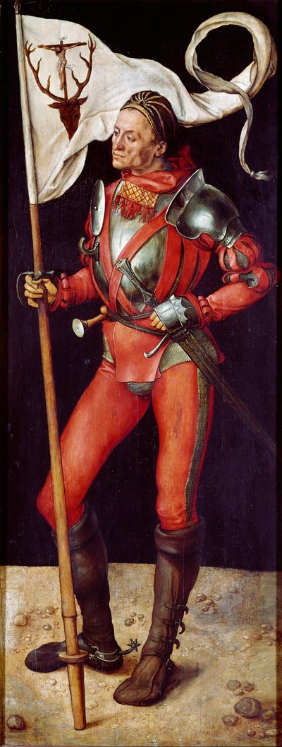 Retablo Paumgartner: “San Eustaquio” Pintura de Albrecht Durer (1471-1528) 1504 aprox. Dim. 157x61 cm Múnich, Alte Pinakothek de Albrecht Dürer