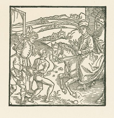 Catonet redime a un malhechor de la horca de Albrecht Dürer or Duerer
