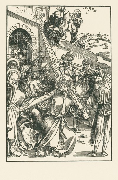 Cristo llevando la Cruz, c.1500 (xilografía) de Albrecht Dürer or Duerer