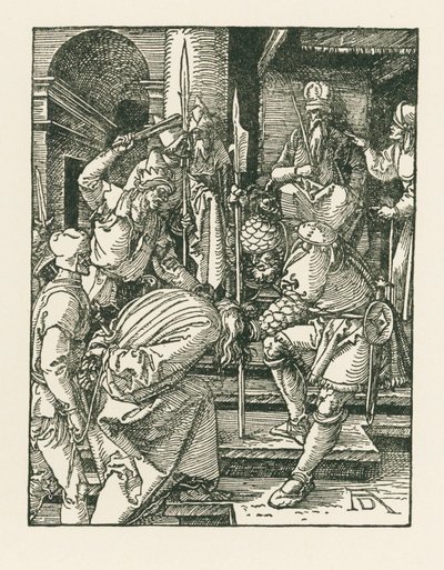 Cristo ante Anás, c.1508-09 (xilografía) de Albrecht Dürer or Duerer