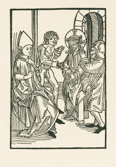 Cristo ante Caifás de Albrecht Dürer or Duerer