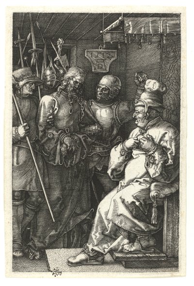 Cristo ante Caifás. 1512 de Albrecht Dürer