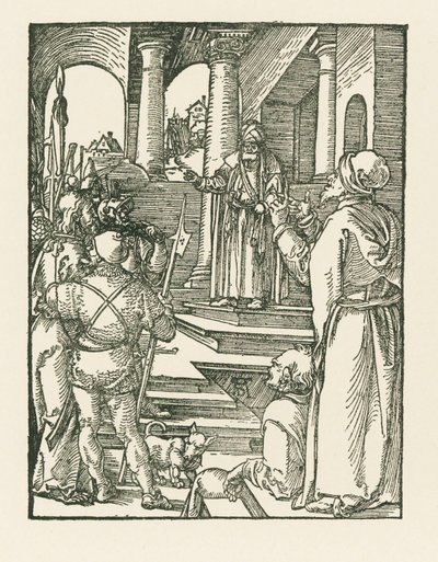 Cristo ante Pilatos, c.1508-09 (xilografía) de Albrecht Dürer or Duerer