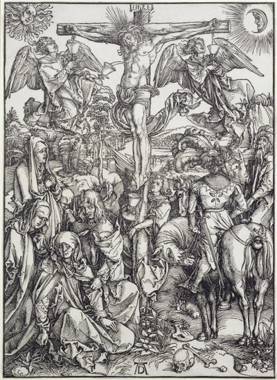 Cristo en la Cruz (La Gran Pasión) (grabado) de Albrecht Dürer