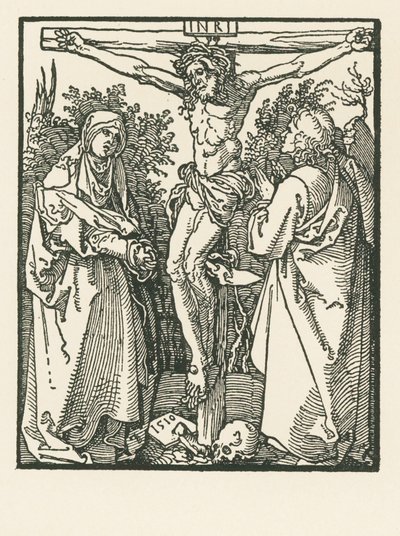 Cristo en la Cruz con la Virgen María y San Juan de Albrecht Dürer or Duerer
