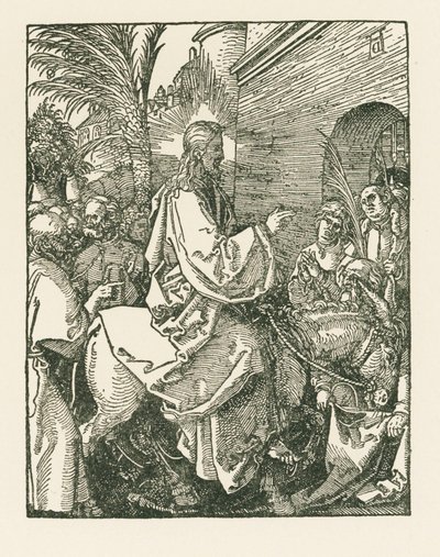 Entrada de Cristo en Jerusalén, c.1508-09 (xilografía) de Albrecht Dürer or Duerer