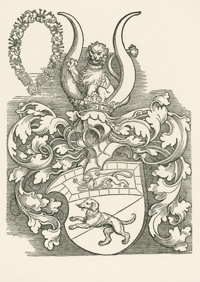 Escudo de armas de Lorenz Staiber de Albrecht Dürer or Duerer