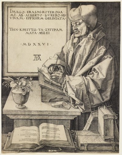Erasmo de Rotterdam de Albrecht Dürer