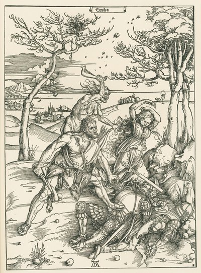 Ercules, c.1496 (xilografía) de Albrecht Dürer or Duerer
