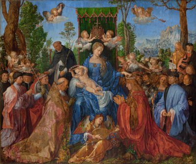 Fiesta de las guirnaldas de rosas, 1506 de Albrecht Dürer