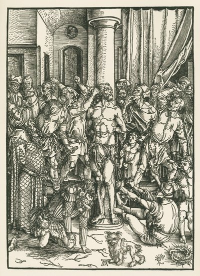 Flagelación de Cristo, c.1496-97 (xilografía) de Albrecht Dürer or Duerer