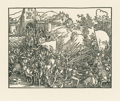 Holofernes luchando contra los judíos de Albrecht Dürer or Duerer